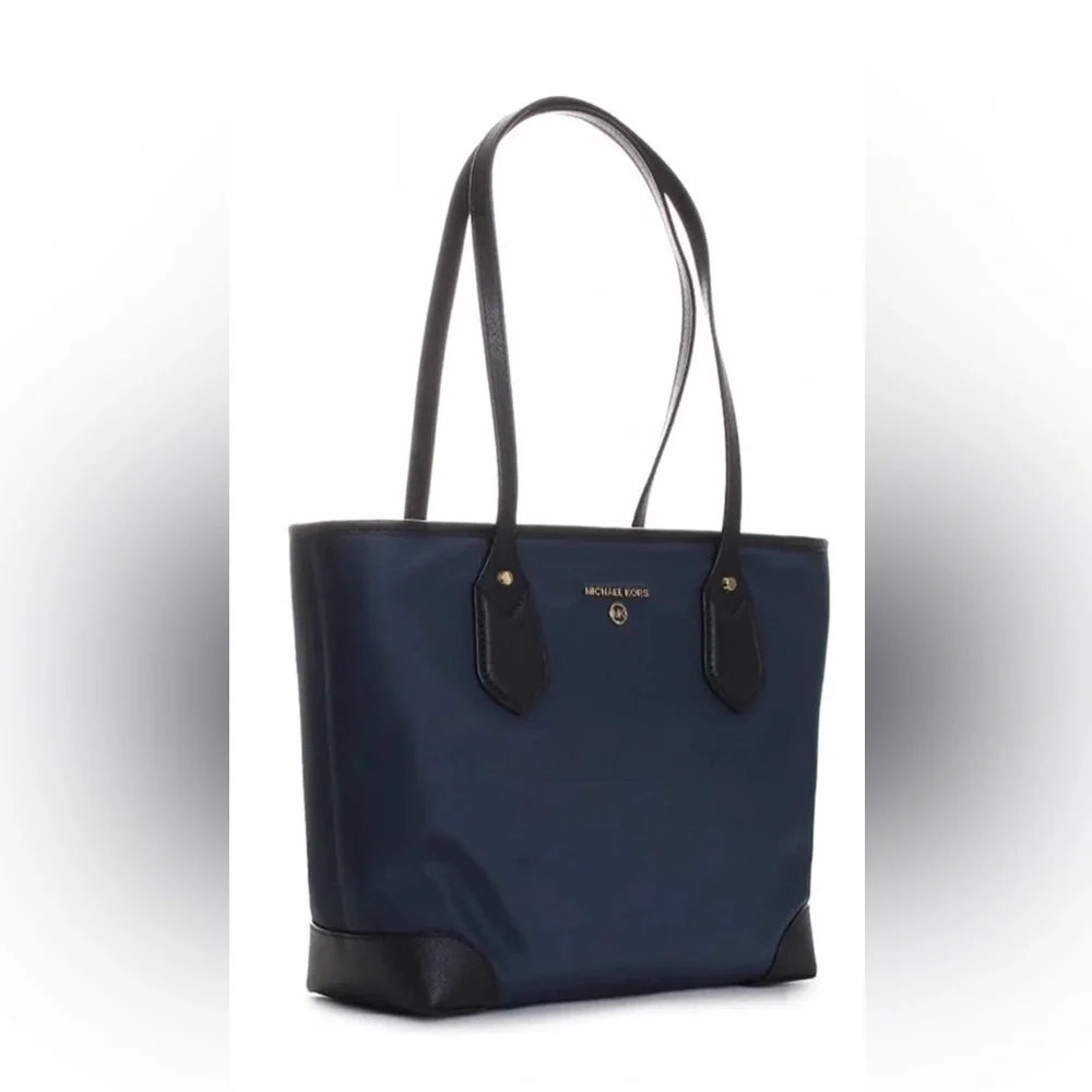 Michael Kors Eva Small Nylon Gabardine Top-Zip Tote Bag - Picture 1 of 13